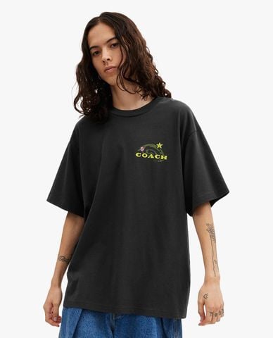  COACH - Áo thun nam cổ tròn tay ngắn Cosmic 