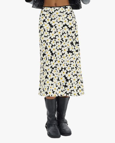  COACH - Chân váy phom suông midi phối hoạ tiết Floral 