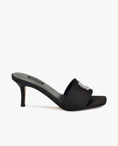  NINE WEST - Giày mules cao gót nữ quai ngang hở mũi Donly 
