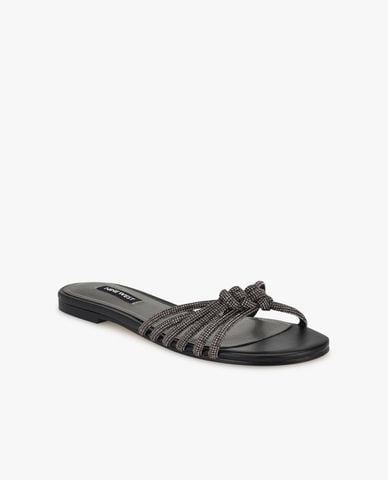  NINE WEST - Dép quai ngang nữ đính đá Luxury 