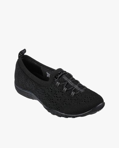  SKECHERS - Giày slip on nữ thắt dây Breathe Easy 
