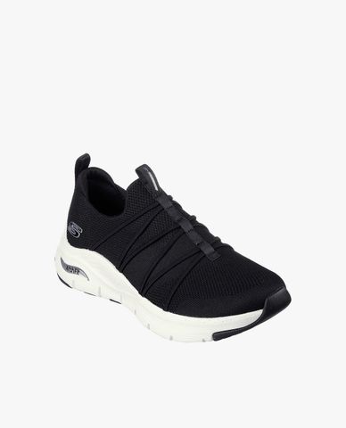  SKECHERS - Giày slip on nữ đan dây Arch Fit 