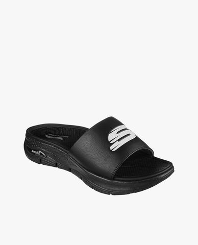  SKECHERS - Dép nam quai ngang bản rộng Arch Fit 