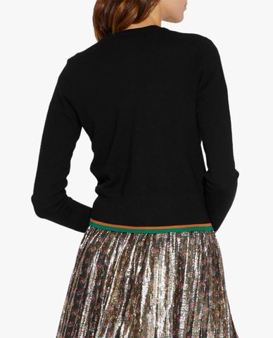  COACH - Áo cadigan nữ tay dài Crystal Embellished 