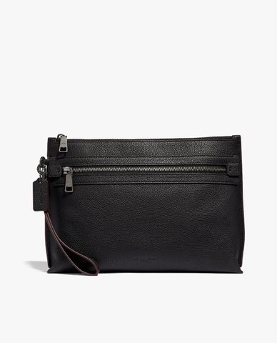  COACH - Ví nam cầm tay chữ nhật Academy Pouch 