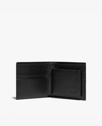  COACH - Ví da nam dạng gập 3 In 1 