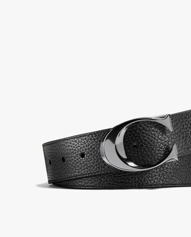  COACH - Thắt lưng nam bản vừa khóa cài chữ C thanh lịch 