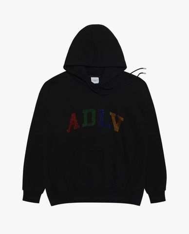  ADLV - Áo hoodie tay dài mũ trùm ADLV Hotfix Crystal 