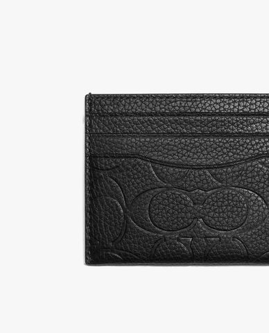  COACH - Ví đựng thẻ nam Signature Leather 