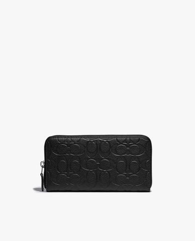  COACH - Ví nam dáng dài chữ nhật Accordion Signature Leather 