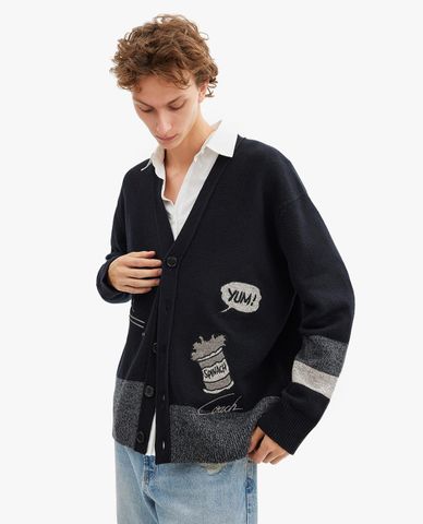  COACH - Áo khoác cardigan nam cổ V tay dài Popeye 