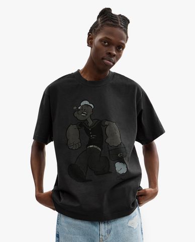  COACH - Áo thun nam cổ tròn tay ngắn Popeye Relaxed 