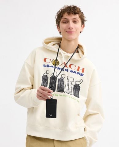  COACH - Ví đựng thẻ nam chữ nhật ID Lanyard 