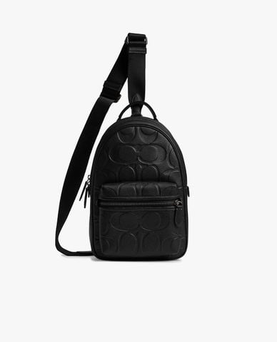  COACH - Balo nam phom chữ nhật Charter Pack In Signature 