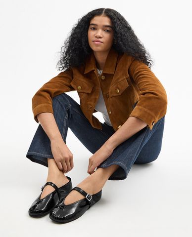  COACH - Giày búp bê nữ đế bệt Mary Jane 