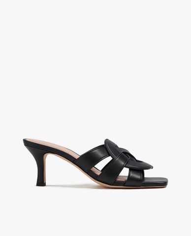  COACH - Giày mules cao gót mũi vuông Tillie Leather 