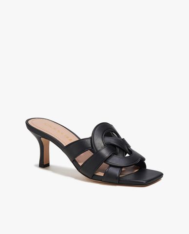  COACH - Giày mules cao gót mũi vuông Tillie Leather 