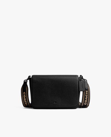  COACH - Túi đeo chéo nam nắp gập phom chữ nhật Signature Canvas Interior 