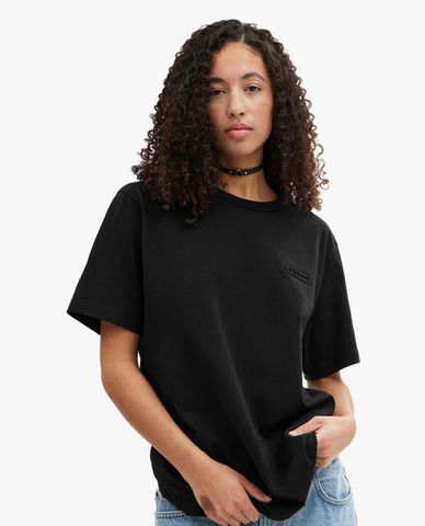  COACH - Áo thun nữ cổ tròn tay ngắn Essential 