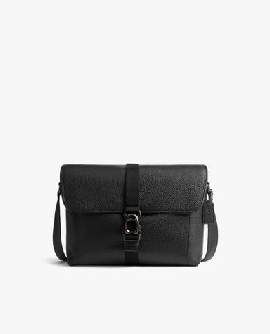 COACH - Túi đeo vai nam chữ nhật nắp gập thanh lịch 