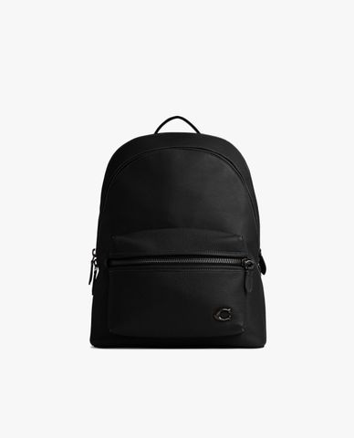  COACH - Balo nam phom chữ nhật Logo Plaque Leather 