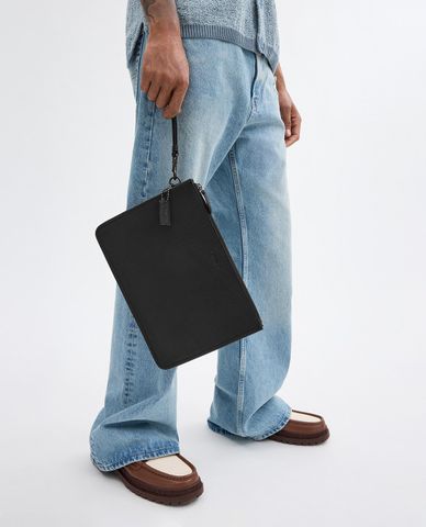  COACH - Clutch nam phom chữ nhật monogram Charter 