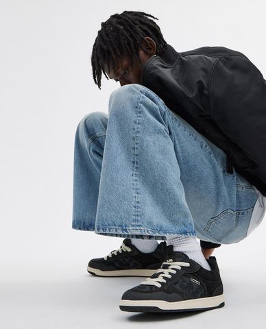  COACH - Giày sneakers nam cổ thấp mũi tròn C203 