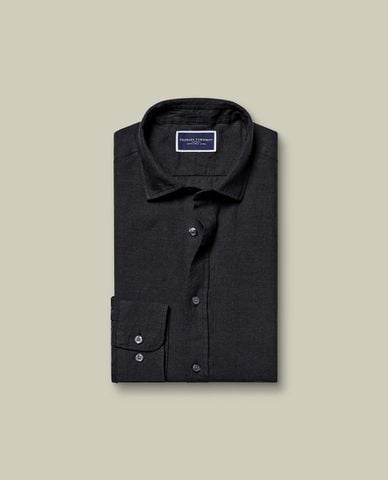  CHARLES TYRWHITT - Áo sơ mi nam cổ bẻ tay dài Pure Linen 