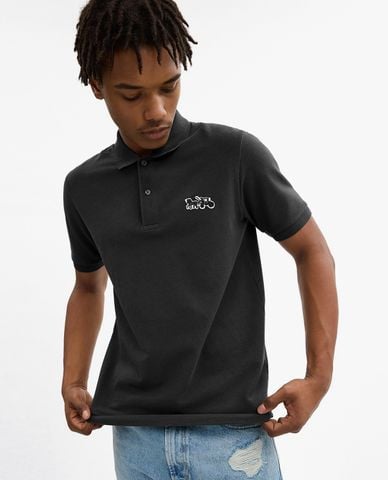  COACH - Áo polo nam cổ bẻ tay ngắn Horse And Carriage Classic 