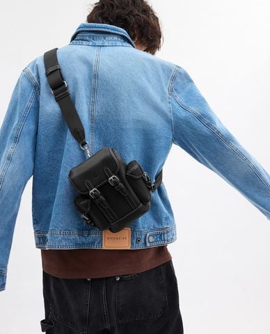  COACH - Túi đeo chéo nam phom chữ nhật Hitch 13 