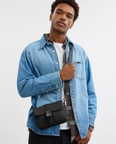  COACH - Túi đeo chéo nam phom chữ nhật League 19 