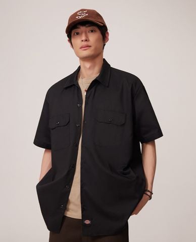  DICKIES - Áo sơ mi unisex cổ bẻ tay ngắn Mall 23 Casual 