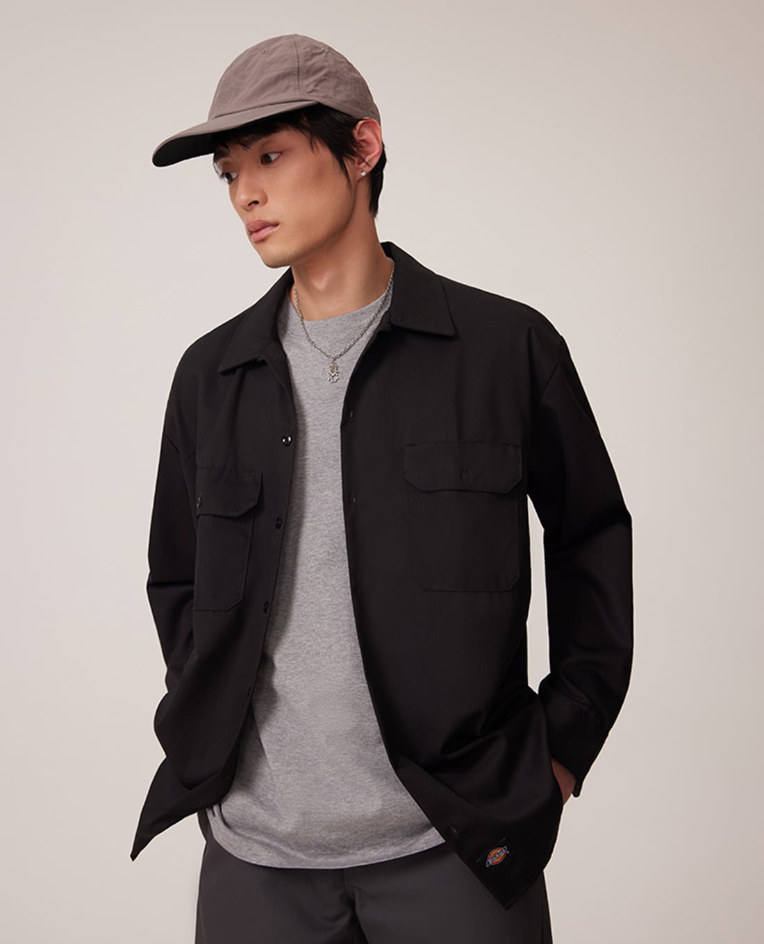 DICKIES - Áo khoác sơ mi nam tay dài thời trang