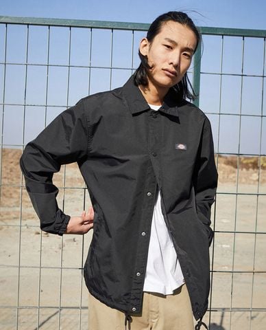  DICKIES - Áo khoác sơ mi unisex phối nút hiện đại 