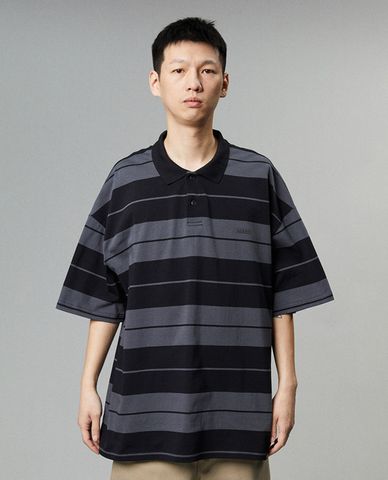  DICKIES - Áo polo nam tay ngắn kẻ sọc ngang trẻ trung 