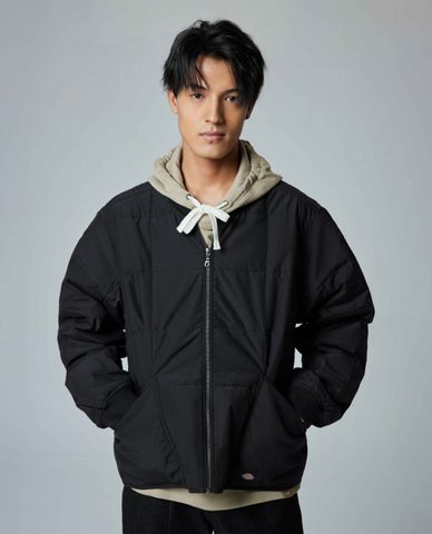  DICKIES - Áo khoác chần bông nam cổ đứng tay dài 