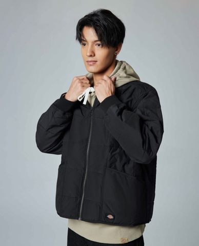  DICKIES - Áo khoác chần bông nam cổ đứng tay dài 