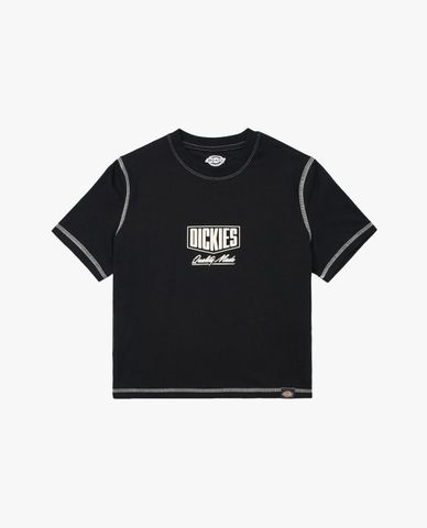 DICKIES - Áo croptop nữ cổ tròn tay ngắn trẻ trung 