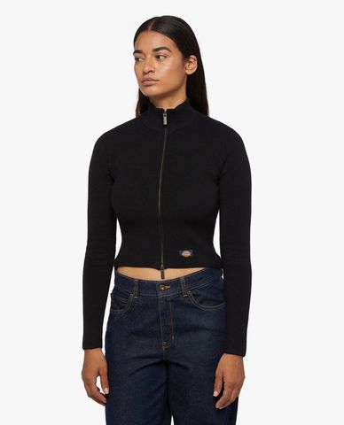  DICKIES - Áo khoác croptop nữ phối khóa zip East Helena 