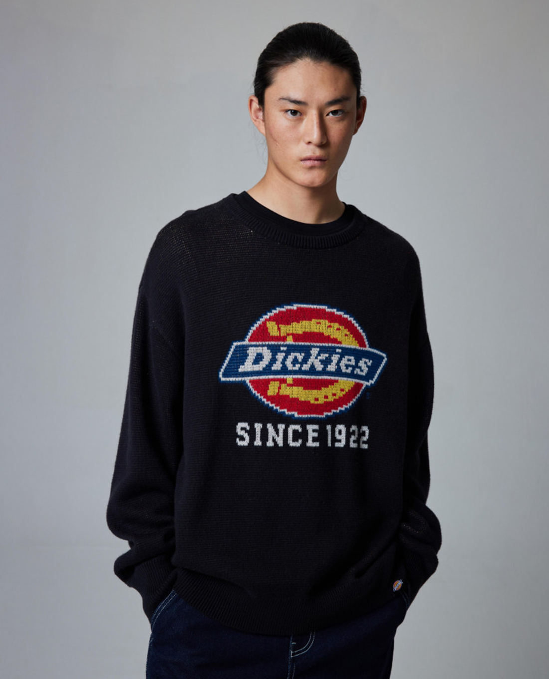 DICKIES - Áo sweatshirt nam cổ tròn tay dài phối logo