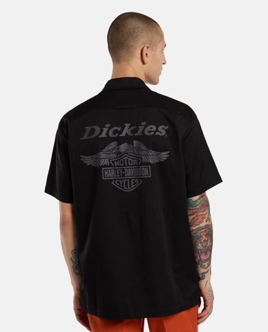  DICKIES - Áo sơ mi nam cổ bẻ tay ngắn Dickies x Harley Davidson 
