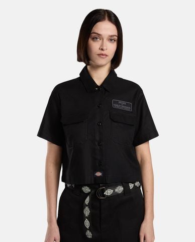  DICKIES - Áo sơ mi nữ phom croptop Dickies x Harley Davidson 