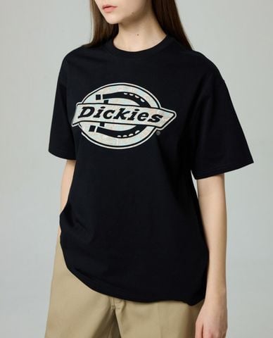  DICKIES - Áo thun unisex cổ tròn tay ngắn phối logo 