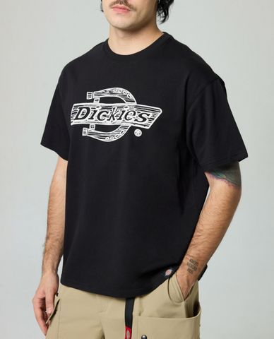  DICKIES - Áo thun unisex cổ tròn tay ngắn Graphic 
