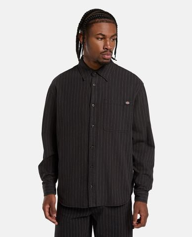  DICKIES - Áo sơ mi nam tay dài kẻ sọc Hickory 