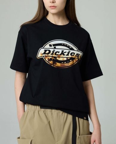  DICKIES - Áo thun unisex cổ tròn tay ngắn Tiered Logo Print 