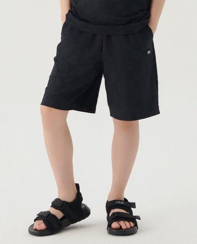  FILA - Quần short trẻ em ống rộng Jagard Checkerboard 