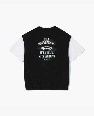  FILA - Áo thun trẻ em cổ V tay ngắn Colorful 