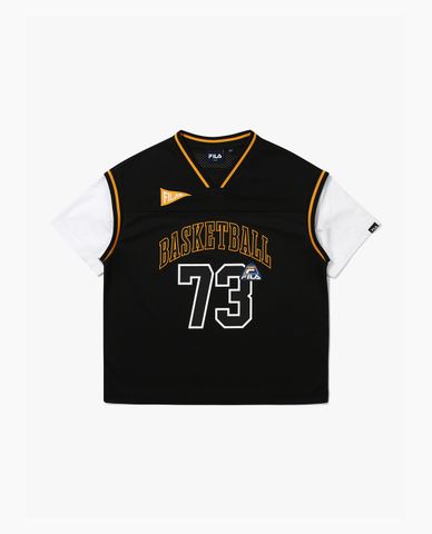 FILA - Áo thun trẻ em Basketball Color Block 