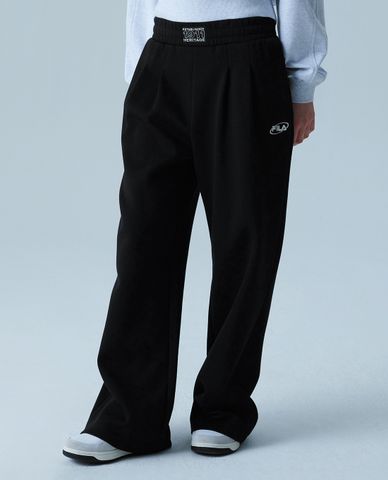  FILA - Quần dài nữ ống rộng lưng thun Heritage 